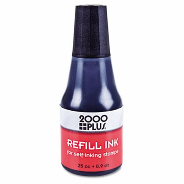 Consolidated Stamp Mfg Consolidated Stamp  2000 PLUS Self-Inking Refill Ink, Black, .9 oz Bottle CO30807